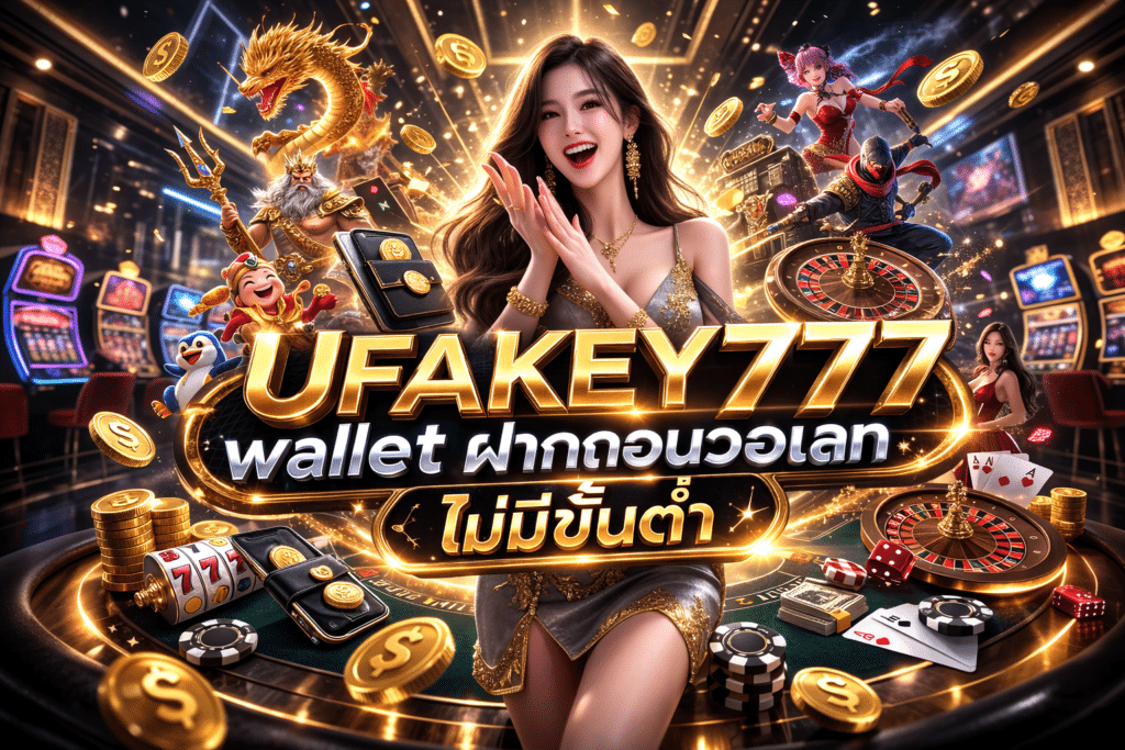 UFAKEY777 wallet ฝากถอนวอเลท ไม่มีขั้นต่ำ